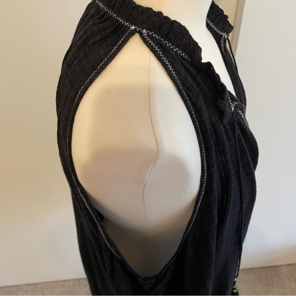 NWT Free People Black Tank with Tassels - Picture 6 of 10